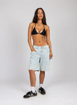 Flip Mommy Low Rise Wide Leg Denim Jort